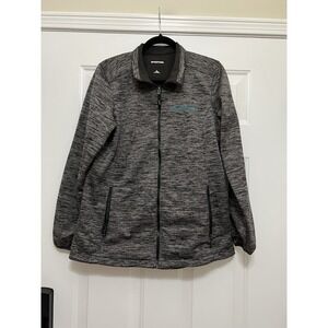 Sport-Tek Track Jacket Mens Large Gray Full Zip Fleece GuideWell Logo Womens XL